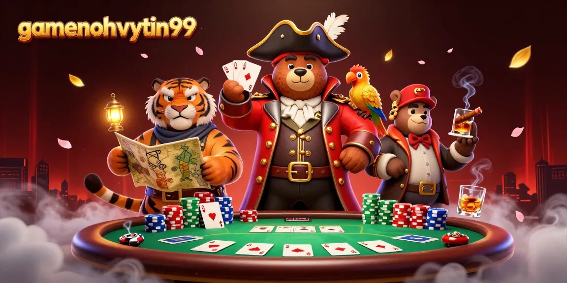 Engage in an exciting poker challenge with gamenohuuytin99 featuring vibrant graphics and thrilling characters.