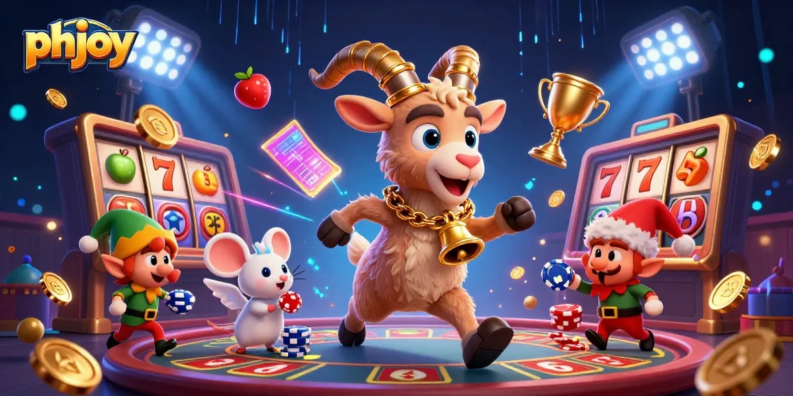 Engage with thrilling slot games at phjoy, where festive characters bring excitement to your gaming experience.