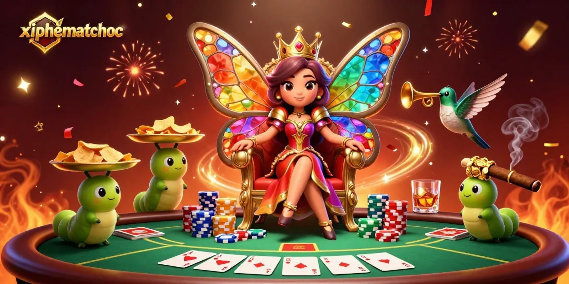 Experience thrilling moments in xiphematchuoc with a dynamic illustration featuring vibrant casino elements.