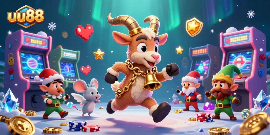 Experience the thrill of uu88 with lively gambling action and chaotic casino fun in an enchanting 3D scene.
