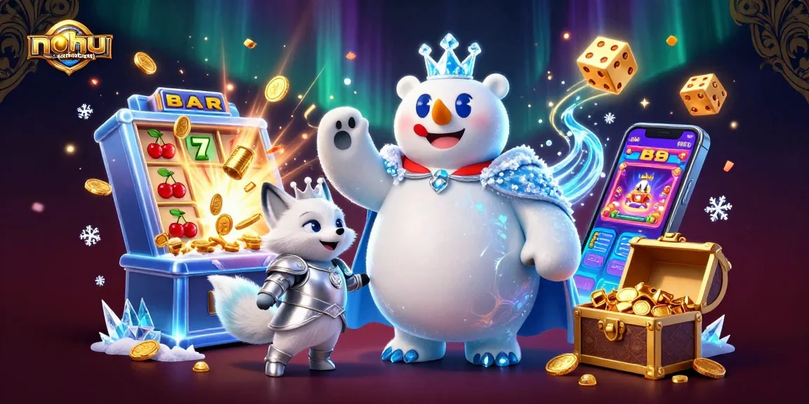 Experience thrilling wins with nohu-cupthegioi as the ice king polar bear meets exciting slot machines.