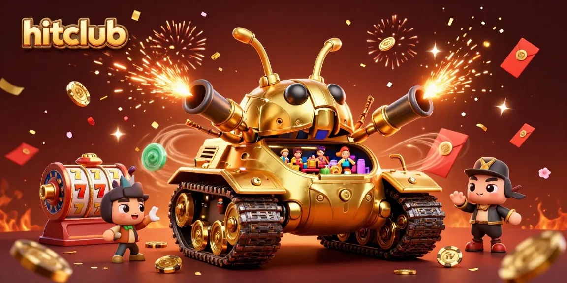 Experience hitclub with vibrant 3D casino scenes featuring dynamic jackpots and celebratory elements.