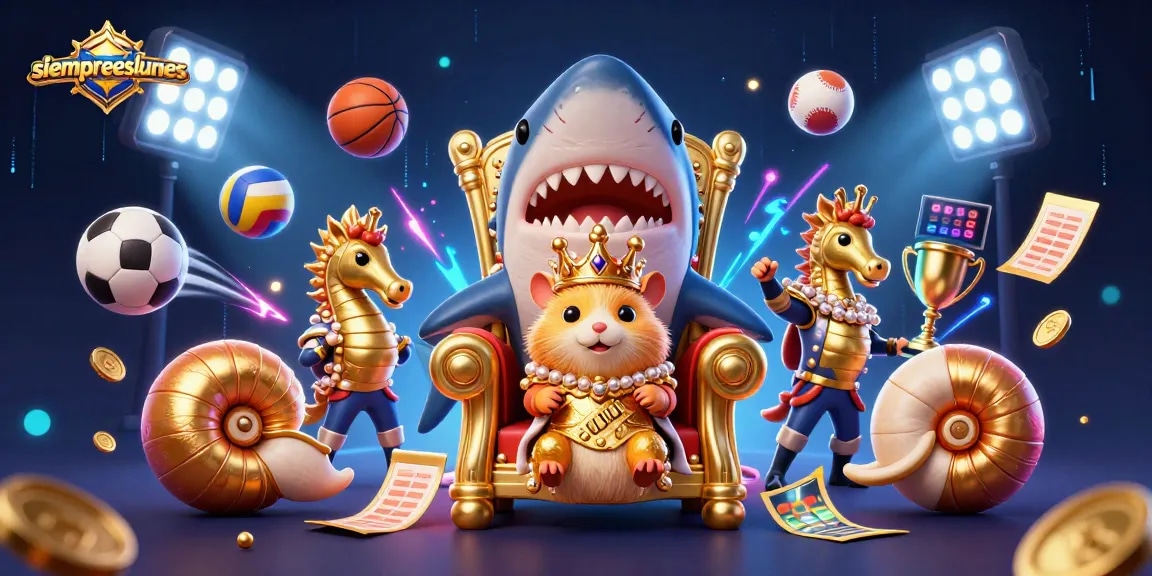 Engage with siempreeslunes in an exciting scene featuring a hamster king and dynamic sports elements.