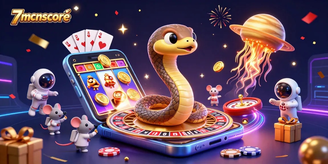 Engage with the exciting cosmic gambling scene at 7mcnscore featuring amusing characters and thrilling games.