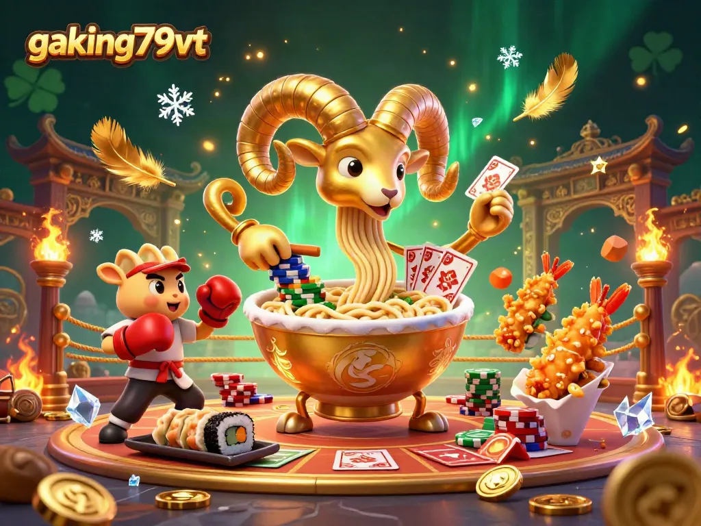 Experience the excitement of gaking79vt with vibrant 3D characters and dynamic casino elements.