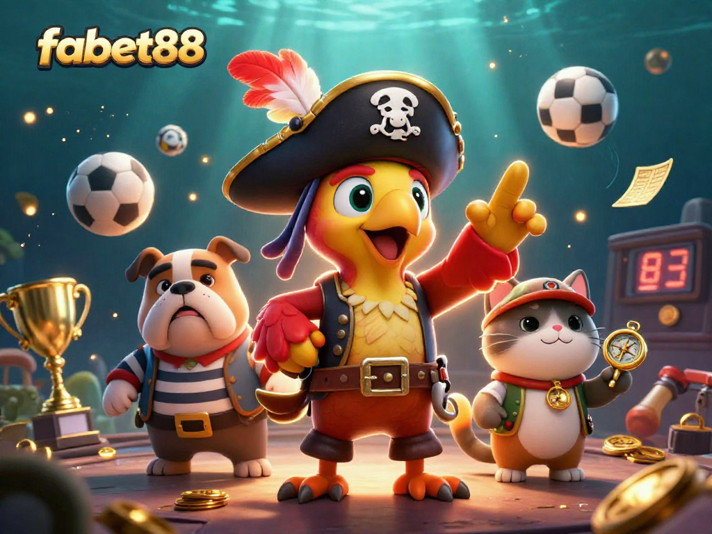 Engage in thrilling betting adventures at fabet88 with lively characters and dynamic sports elements.