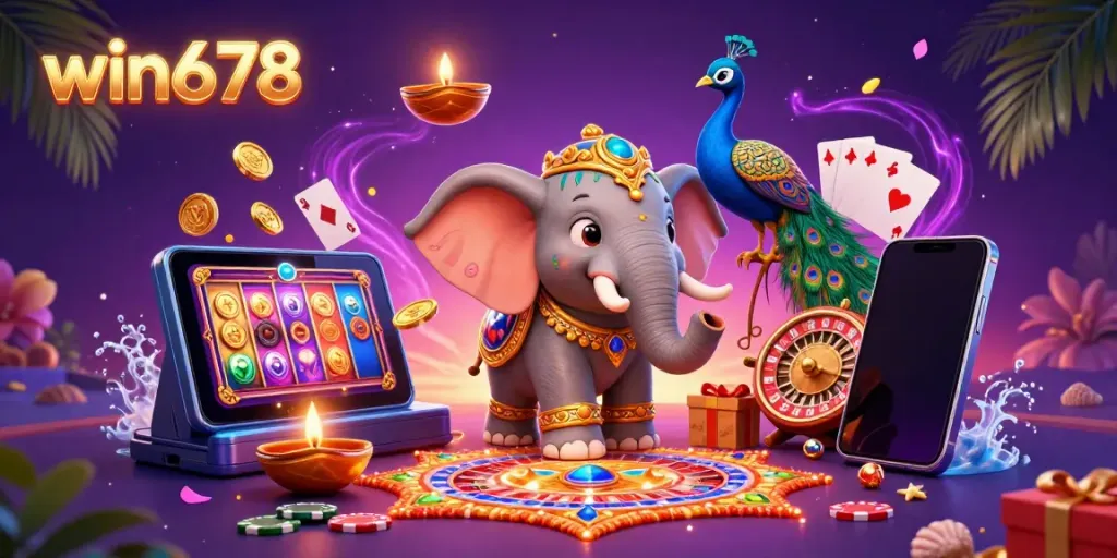 Enjoy thrilling gaming experiences with win678, featuring colorful slot games and modern casino elements.