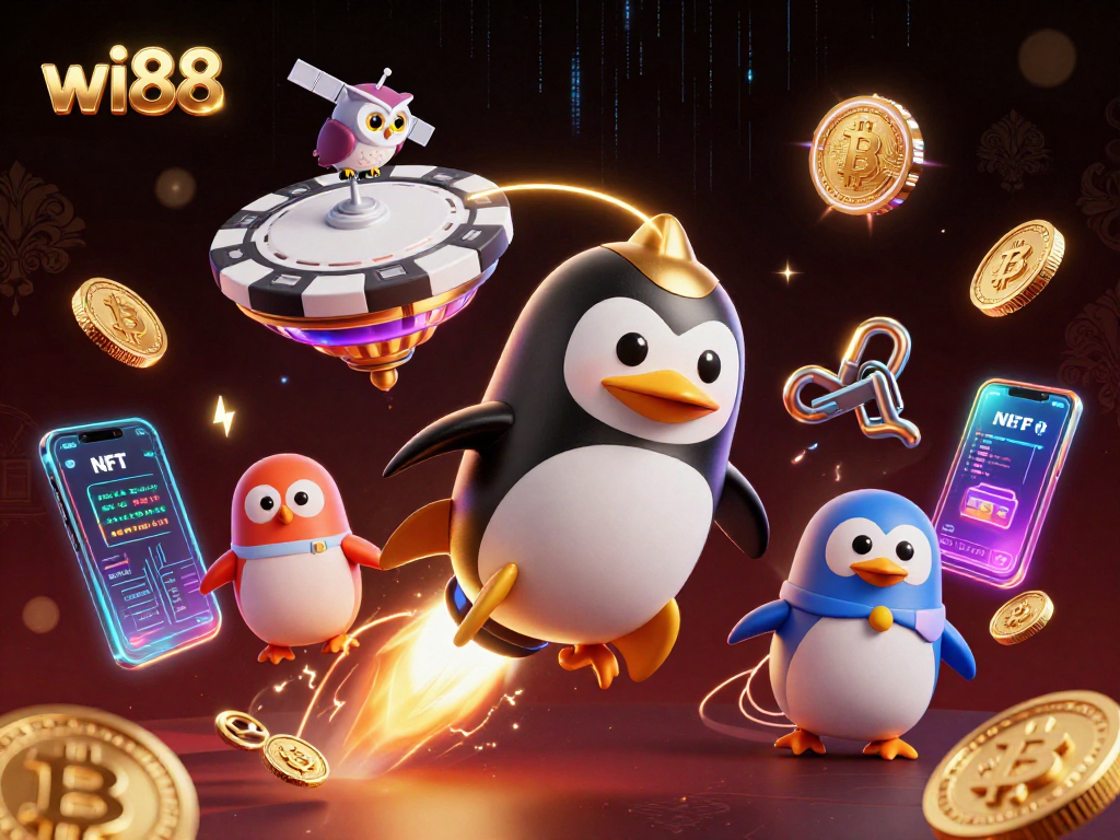 Win big at wi88 with exciting 3D casino action and crypto elements in a vibrant space.