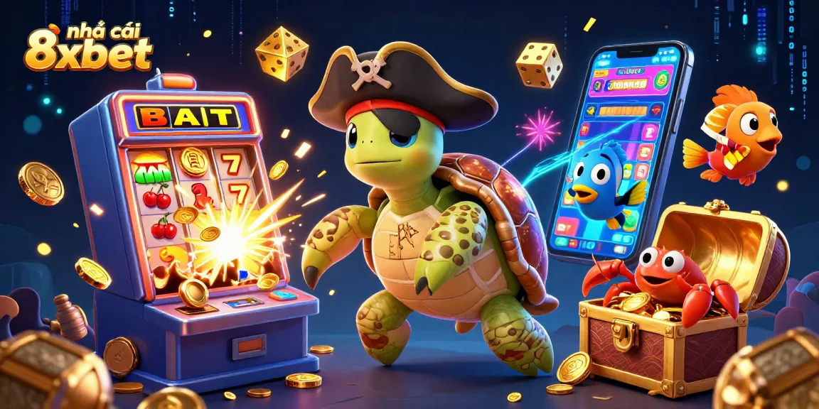 Join the excitement at nhà cái 8xbet with vibrant gaming characters and explosive casino elements!
