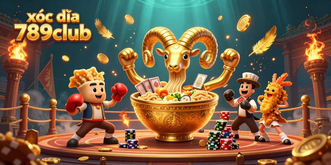 Engage in xóc đĩa 789club with vibrant characters stacked chips and cards in a dynamic casino scene.