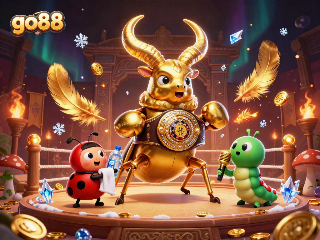 Experience go88's vibrant gaming scene with colorful characters and thrilling casino elements.