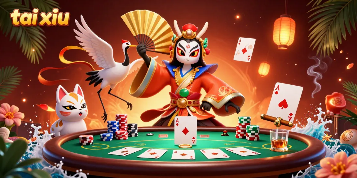 Experience tai xiu action with dynamic characters and vibrant casino elements.