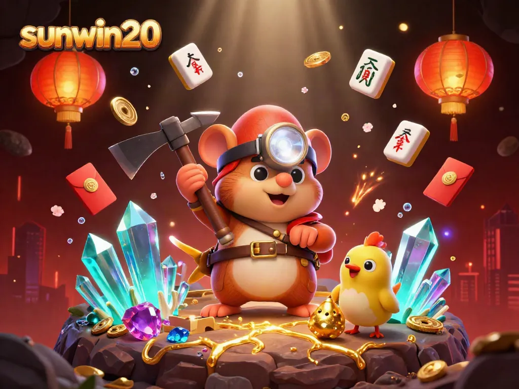 Play thrilling games at sunwin20, featuring vibrant characters in a casino-rich environment.