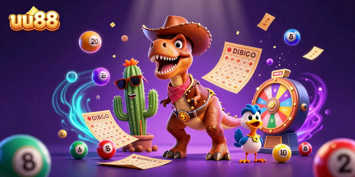 Experience exhilarating wins with uu88 in a vibrant 3D scene filled with colorful lottery elements.