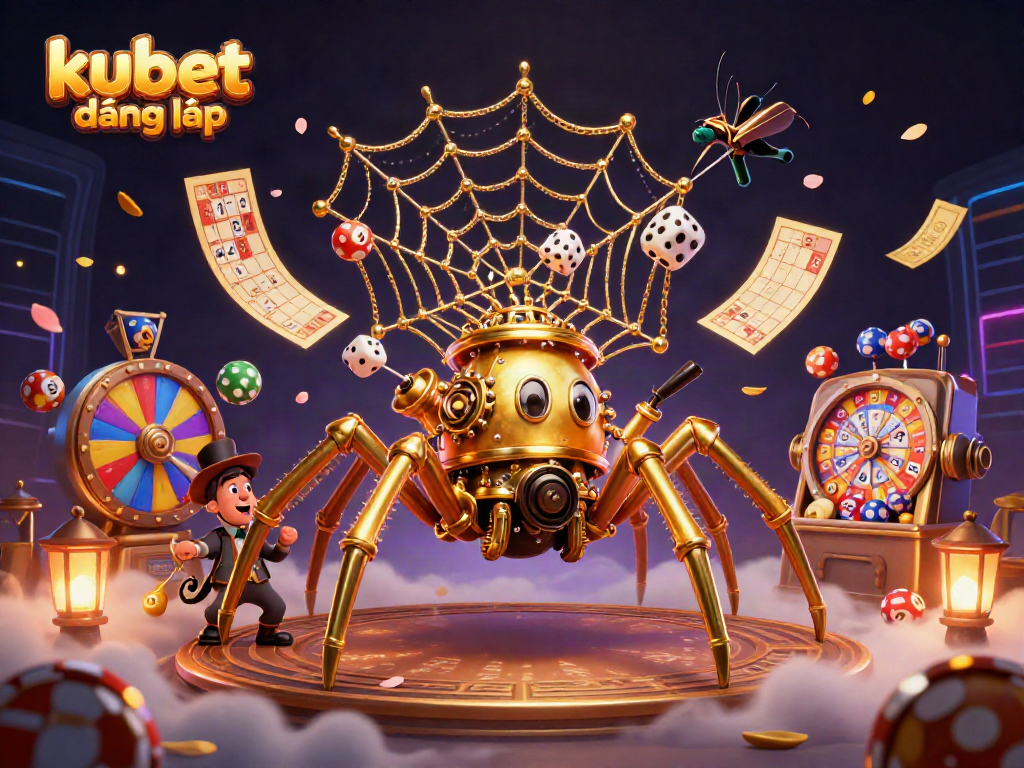 Catch the excitement of kubet đăng nhập with a vibrant, energetic casino scene depicting steampunk elements and dynamic game features.