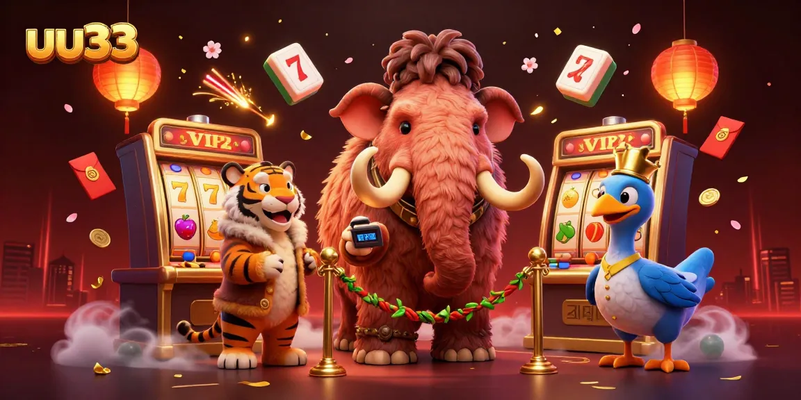 Experience the excitement of uu33 slots with dynamic casino characters and vibrant game elements.