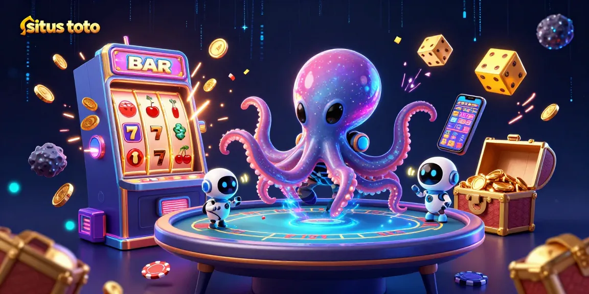 Experience situs toto excitement with a colorful jackpot explosion and vibrant casino elements.
