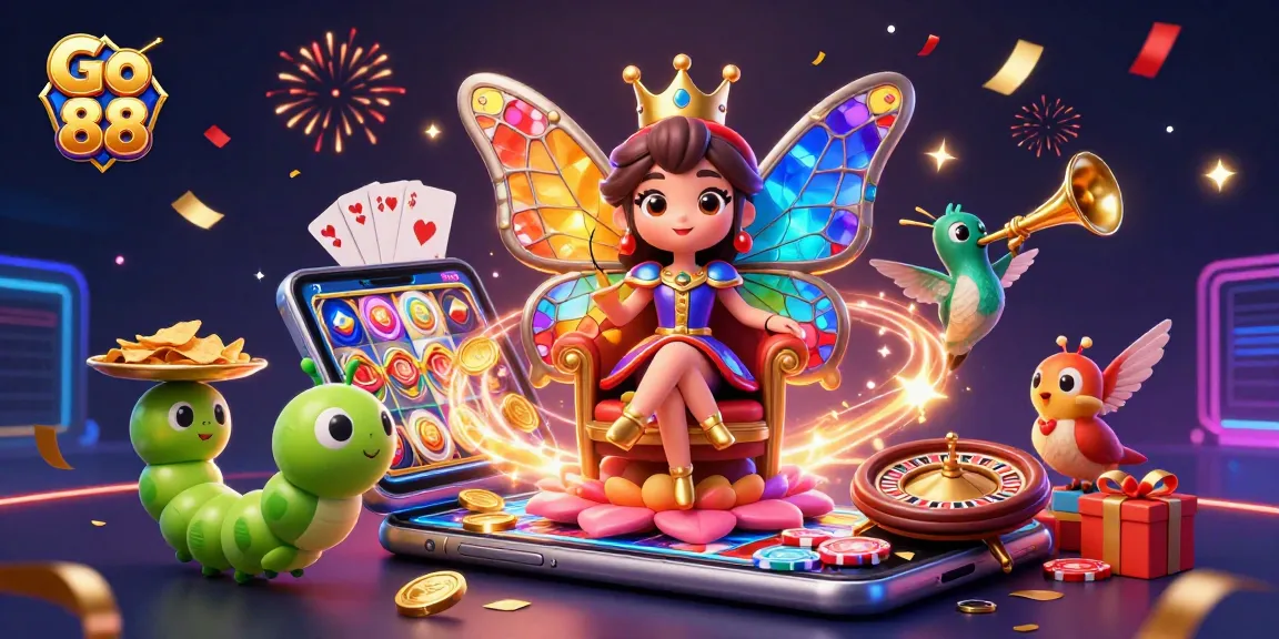 Experience the thrilling world of Go 88 with vibrant casino games and engaging characters.