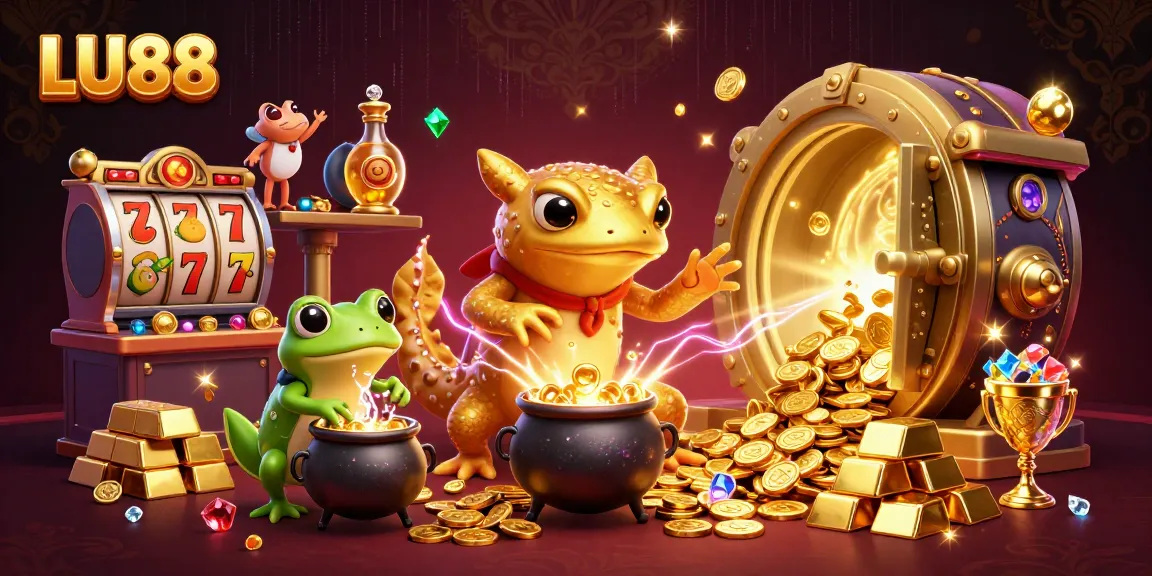 Experience thrilling moments at LU88 casino with giant golden salamander and vibrant jackpots.