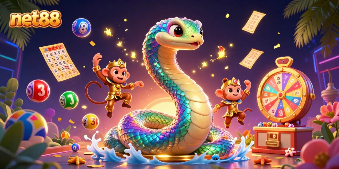 Experience the thrill of net88 with vibrant casino elements in this dynamic illustration.
