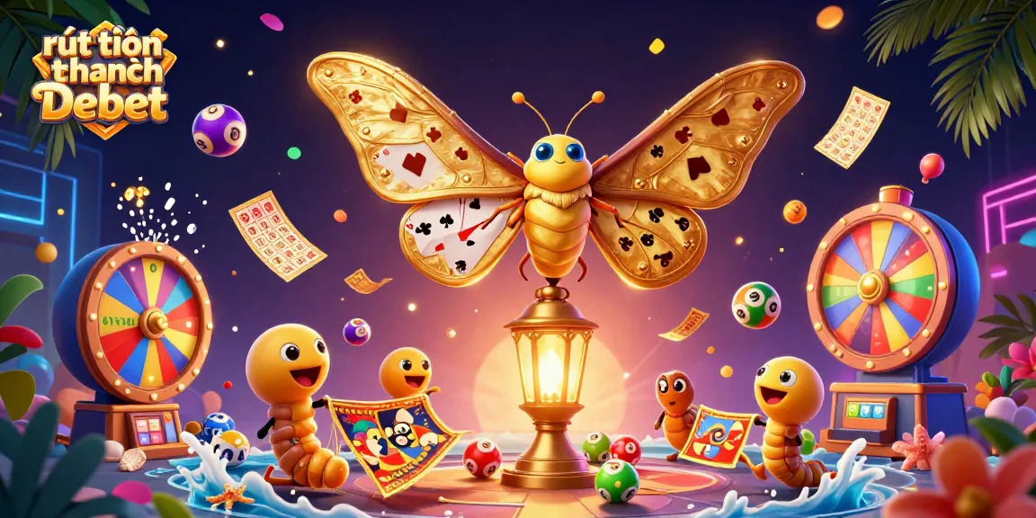 Engage in rút tiền nhanh Debet with lively casino visuals showcasing vibrant colors and game elements.