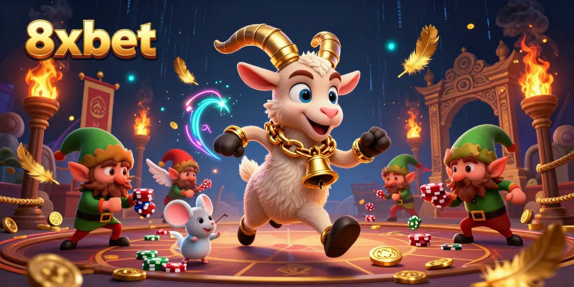Join the festive action with 8xbet as Krampus steals the spotlight in a vibrant casino scene.