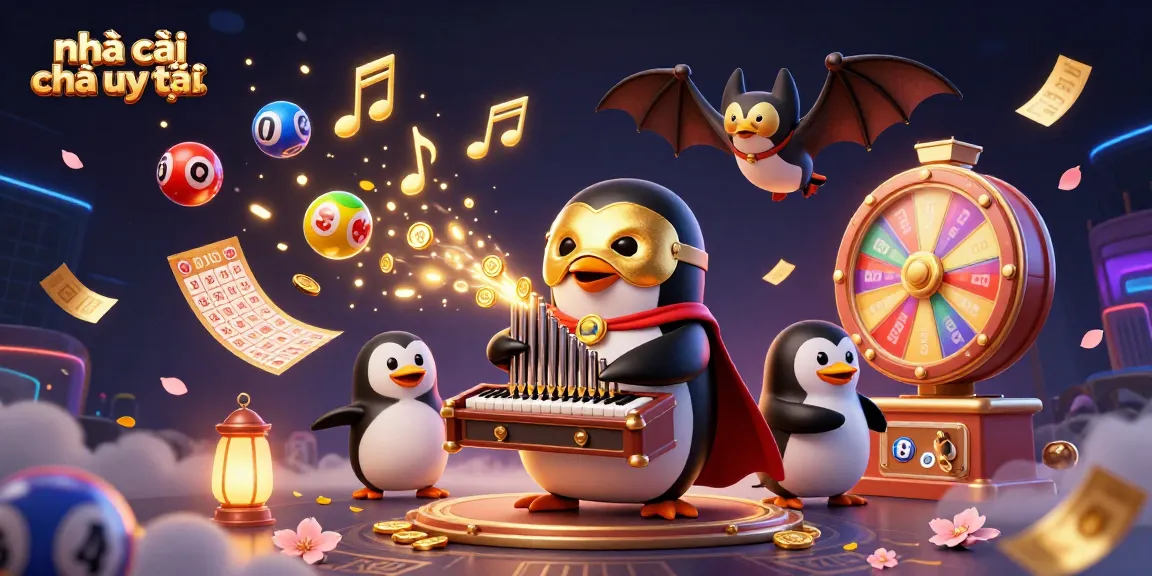Engage with "nhà cái nào uy tín" in this lively casino scene featuring energetic characters and game elements.