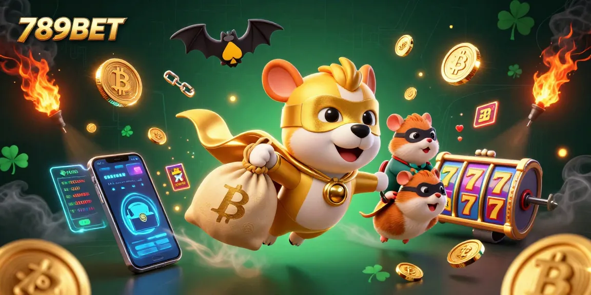 Engage with 789BET's vibrant casino adventure featuring a superhero dog and crypto elements.
